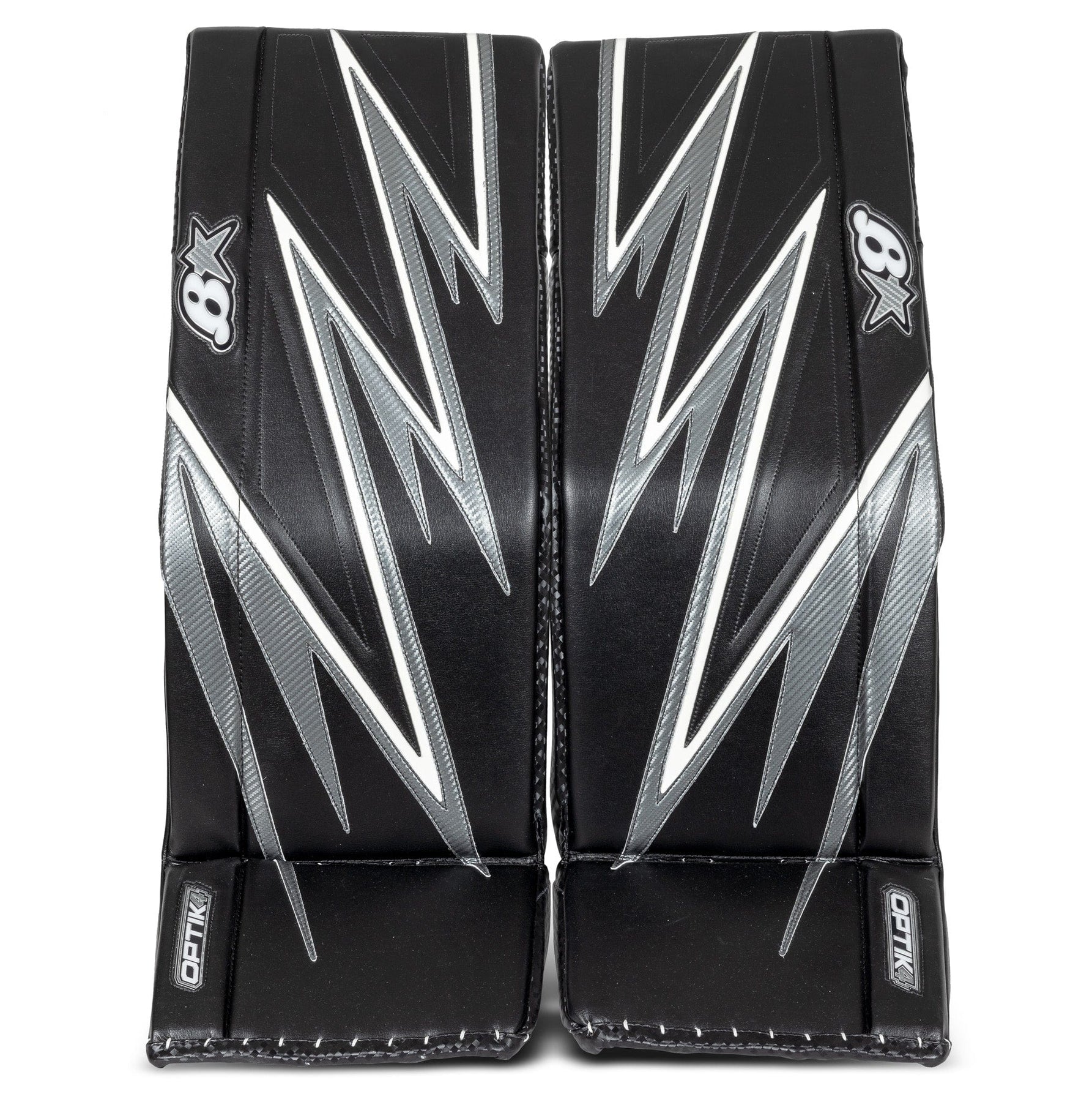 brians goalie gear BRIANS GOALIE PADS OPTIK 4 SENIOR BLACK/GREY/WHITE