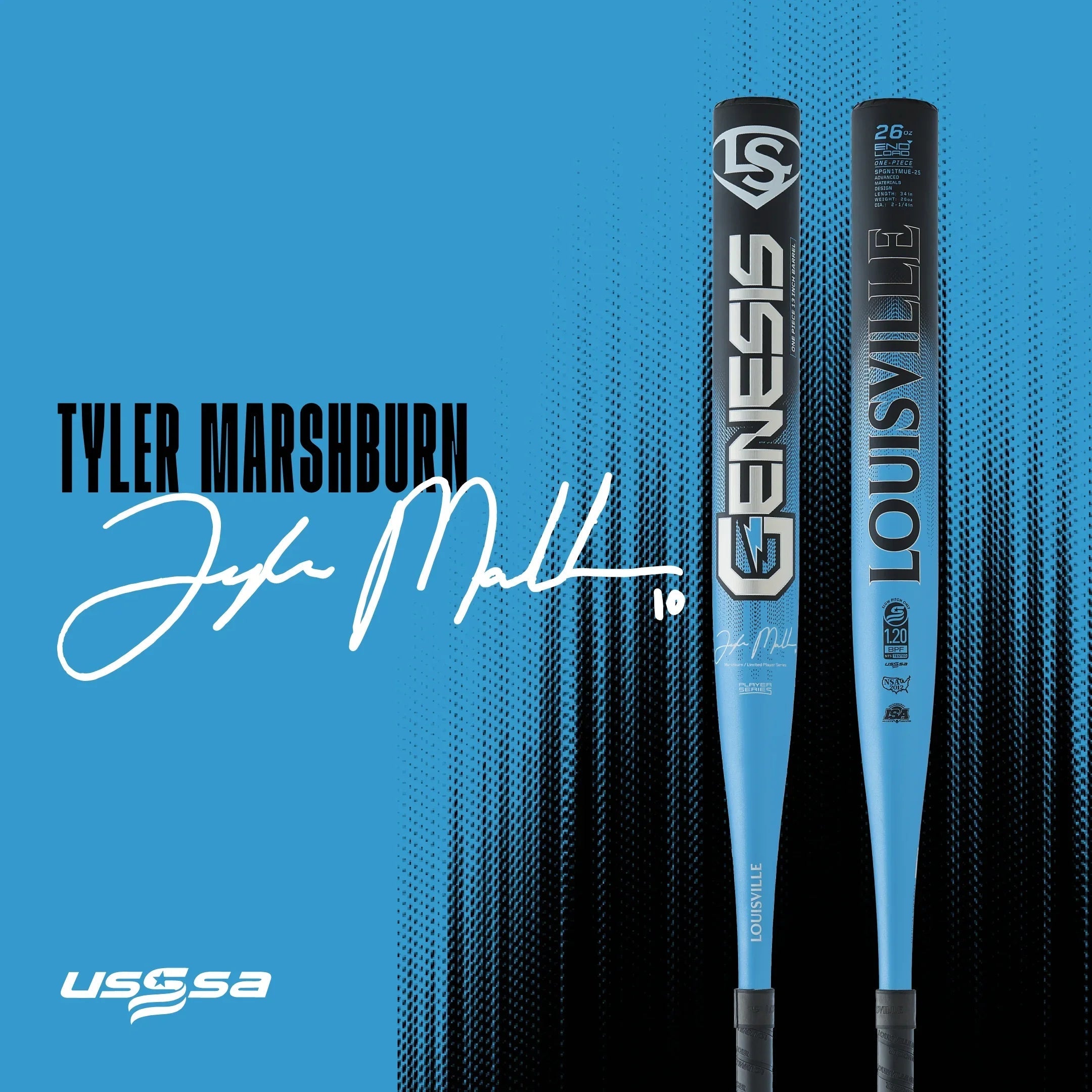 Louisville Slugger Genesis Tyler Marshburn 1PC Endload USSSA Bat (2025)
