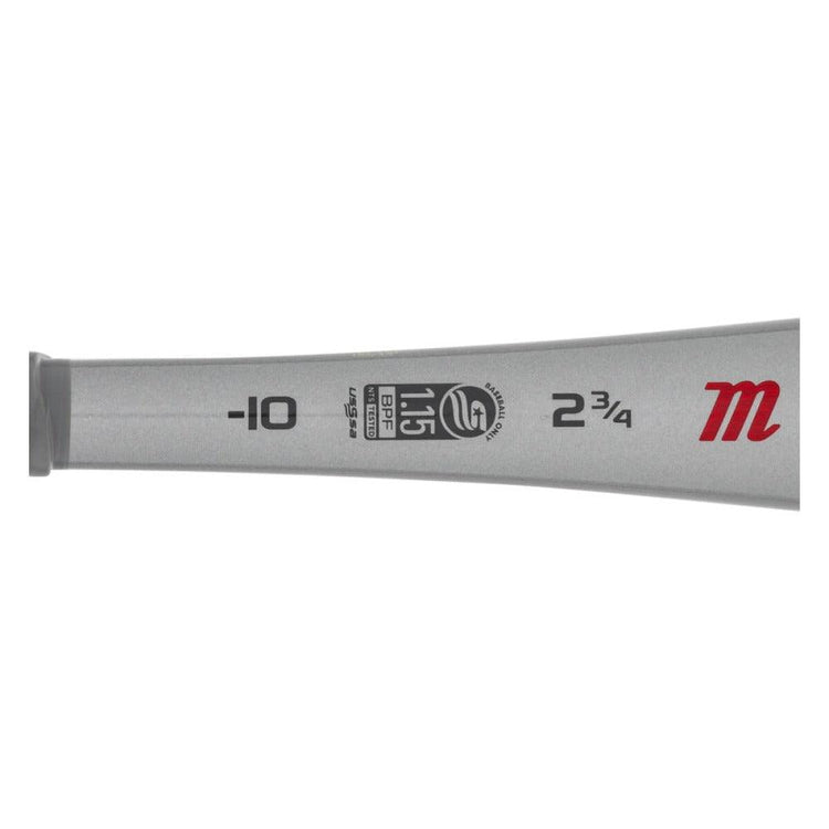 Cat 7 Silver 2 3/4" (-10) USSSA Baseball Bat - Sports Excellence