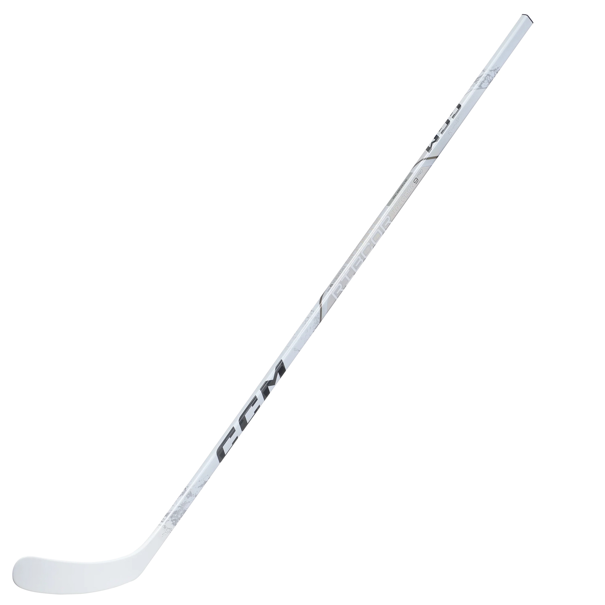 Bâton de hockey senior CCM Ribcor Trigger 9 Pro blanc