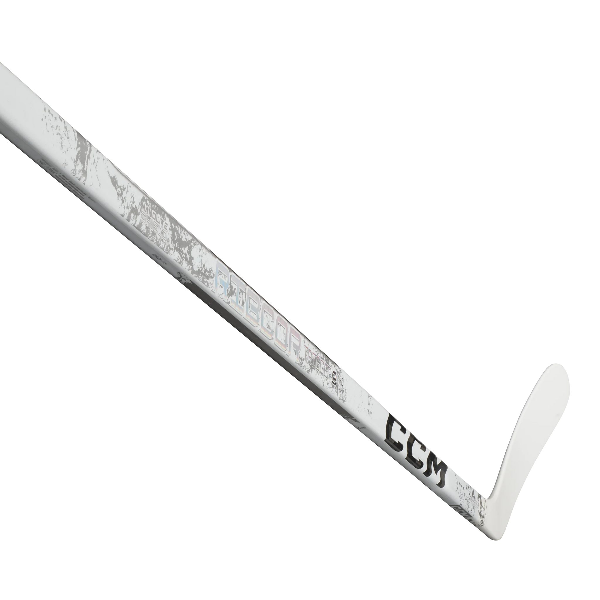 Bâton de hockey senior CCM Ribcor Trigger 9 Pro blanc