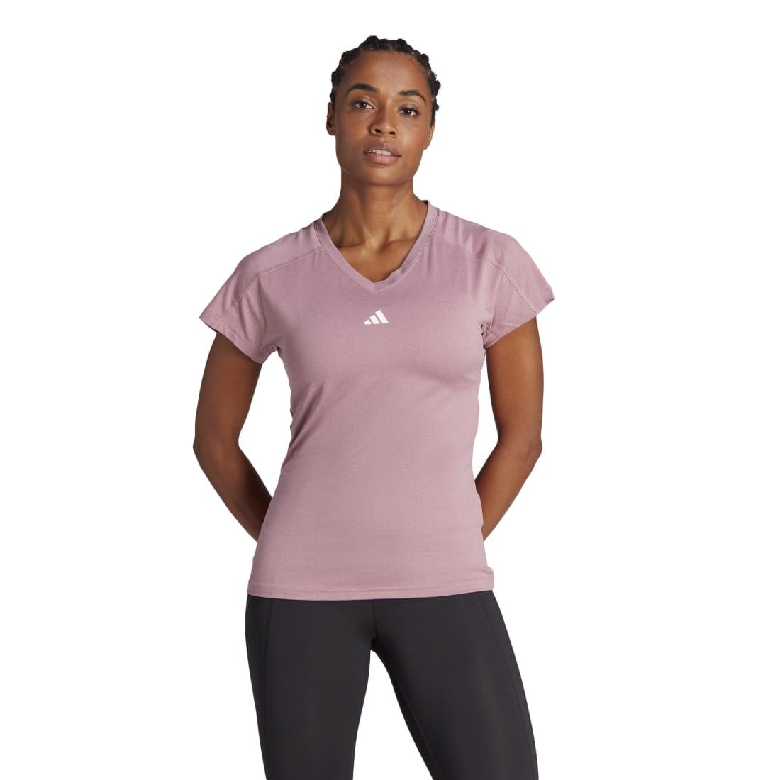 AEROREADY Train Essentials Minimal Branding V-Neck T-Shirt - Women - Sports Excellence