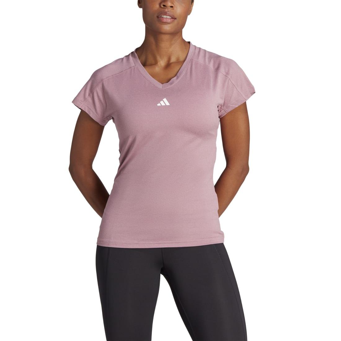 AEROREADY Train Essentials Minimal Branding V-Neck T-Shirt - Women - Sports Excellence