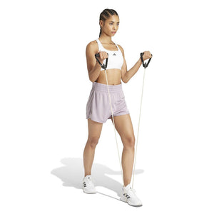 adidas Pacer Essentials Knit High-Rise Shorts - Women