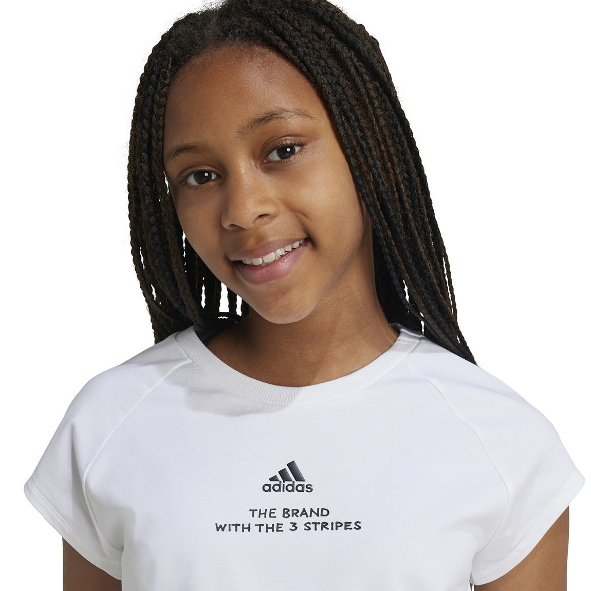 adidas Street Jam Crop T-Shirt - Girls