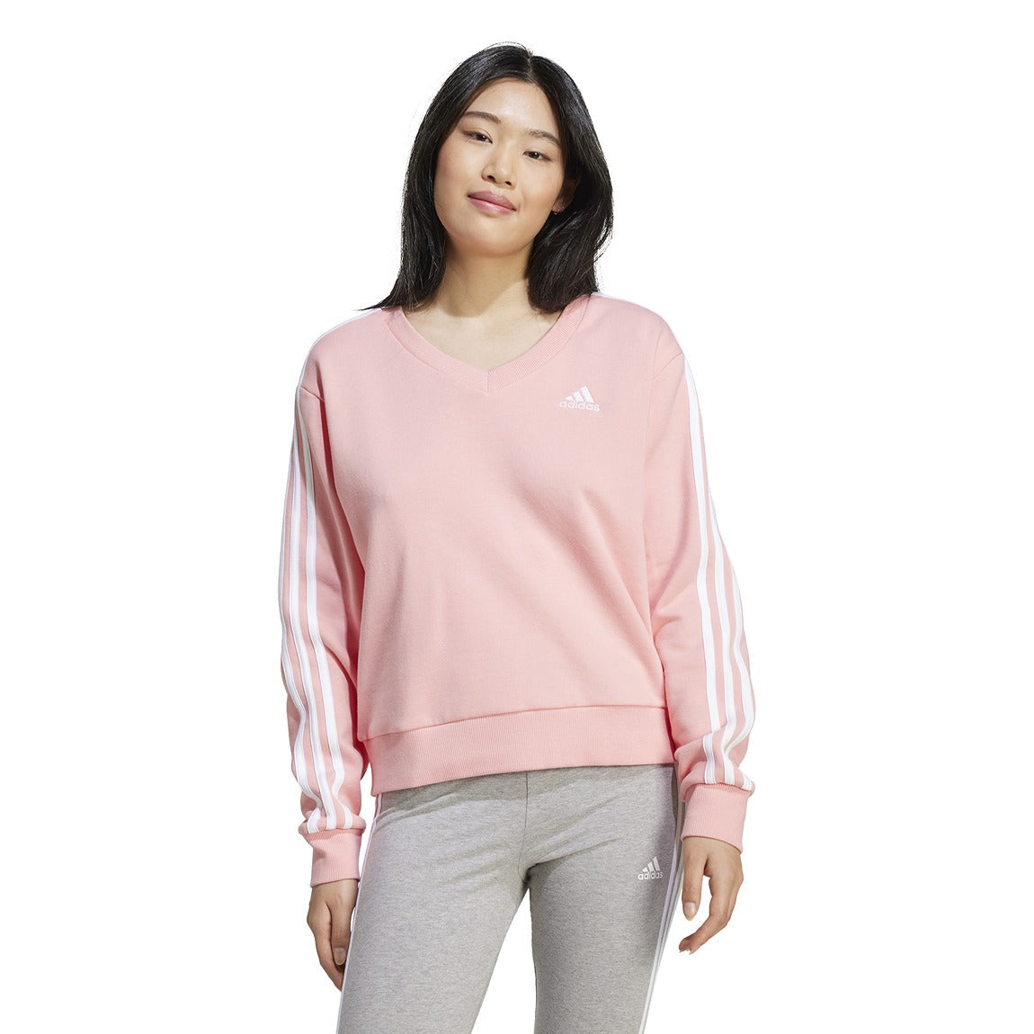 adidas Essentials 3 Stripes V-Neck sweatshirt - Women