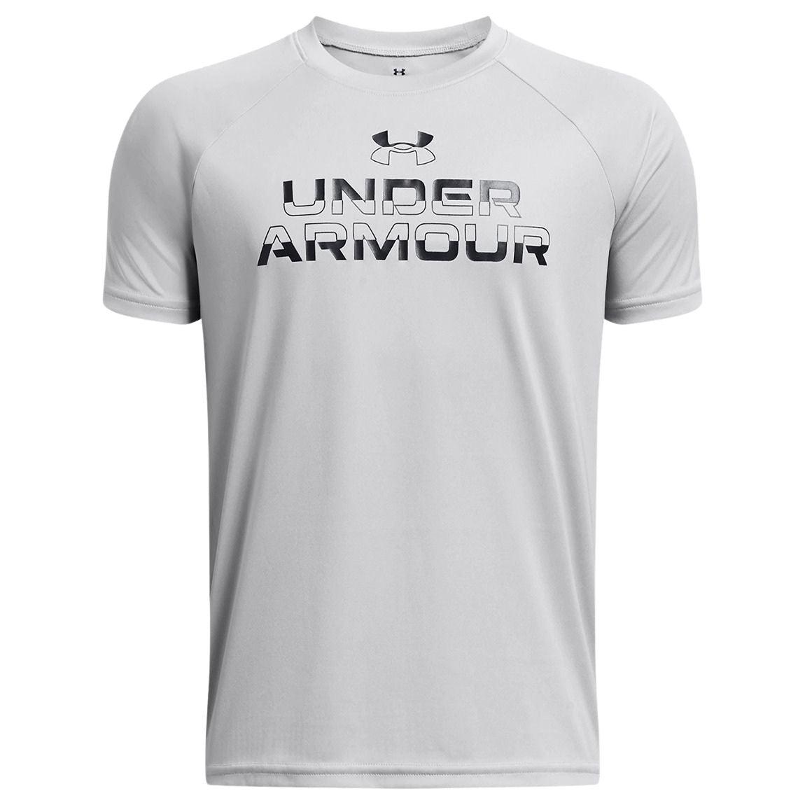 Under Armour UA Tech™ Split Wordmark Short Sleeve Shirt - Boys