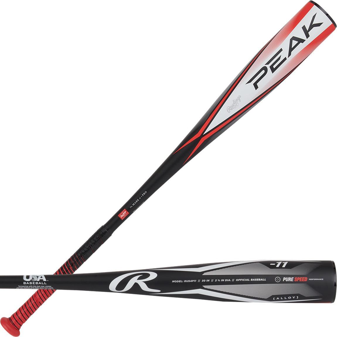 2024 Rawlings Peak 2 5/8" (-11) USABB Junior Baseball Bat