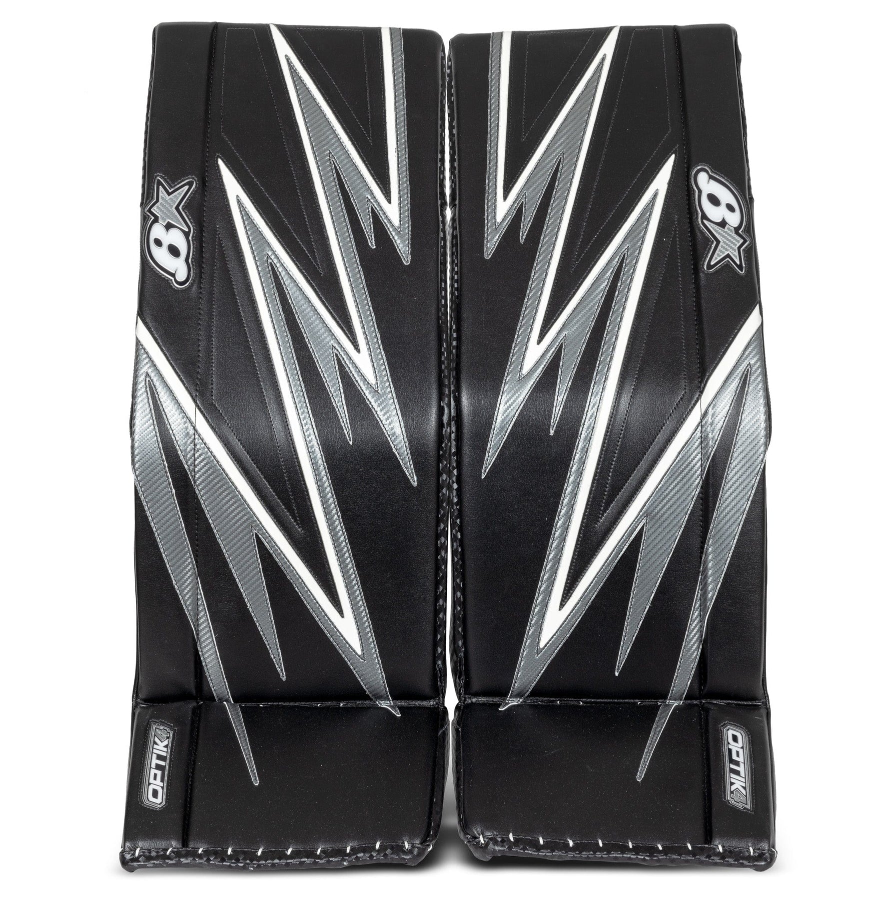 BRIANS GOALIE PADS OPTIK 4 SENIOR BLACK/GREY/WHITE