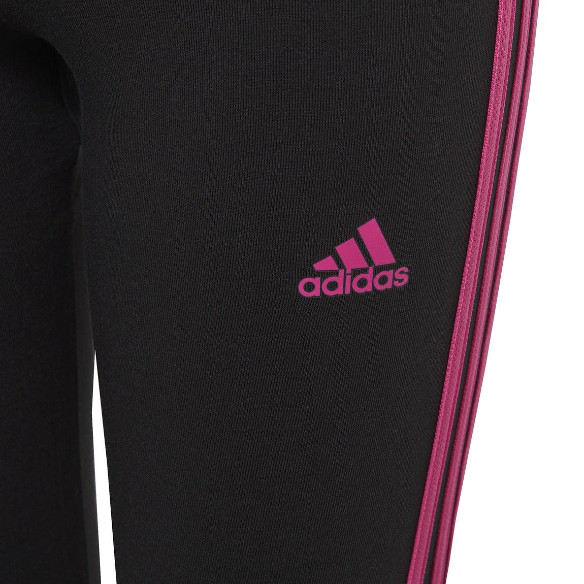 Essentials 3-Stripes Cotton Leggings - Girls - Sports Excellence