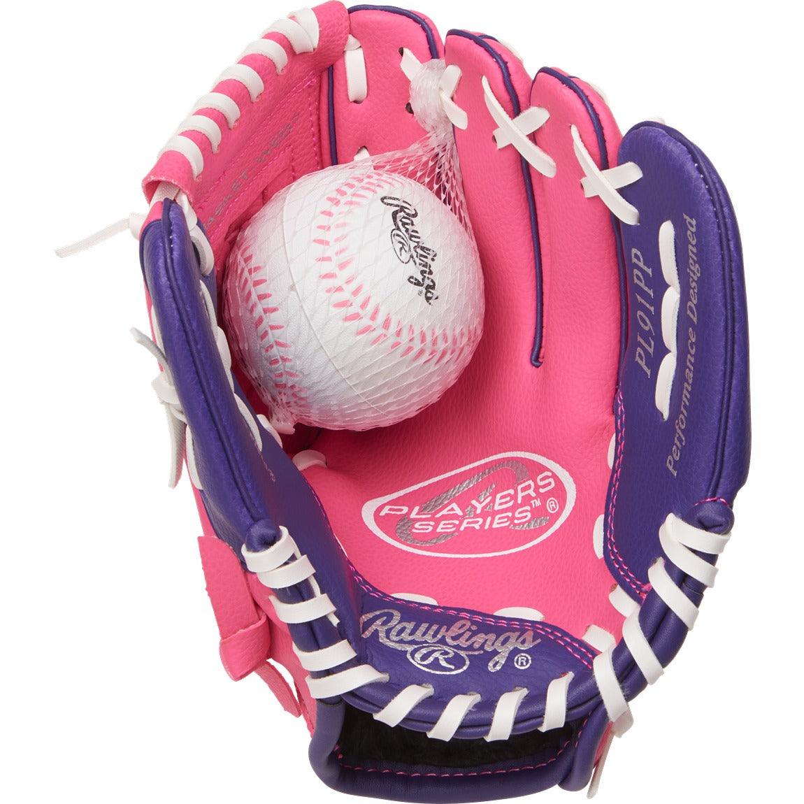 Players 9" Baseball Glove with Ball- Youth - Sports Excellence