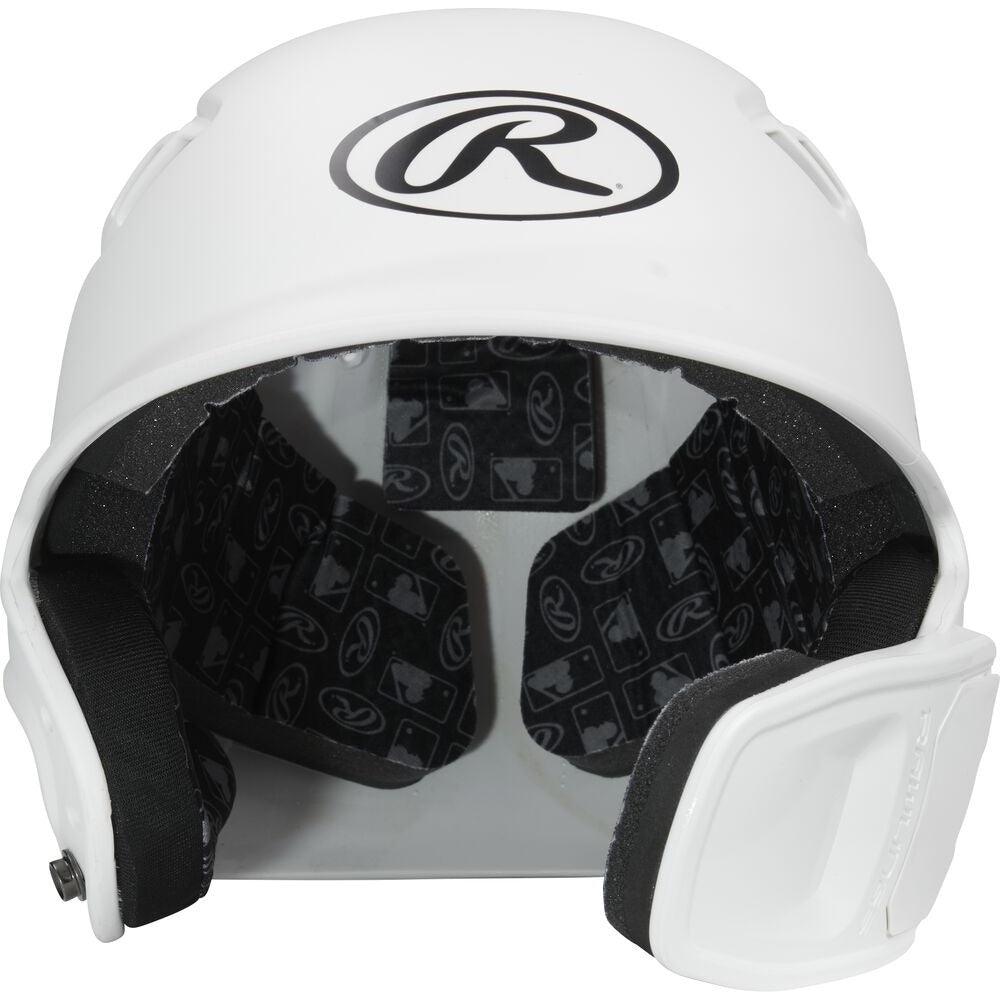 R16 Velo 1-Tone Matte w/Reversible Ext Batting Helmet Junior - Sports Excellence