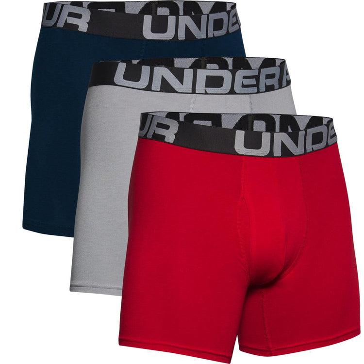 Under Armour Charged Cotton® 6" Boxerjock® – 3-Pack